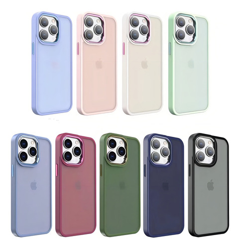 Capa Capinha Case Para iPhone 15 Ao 11 Fosca Translúcida Cor Preto iPhone 11