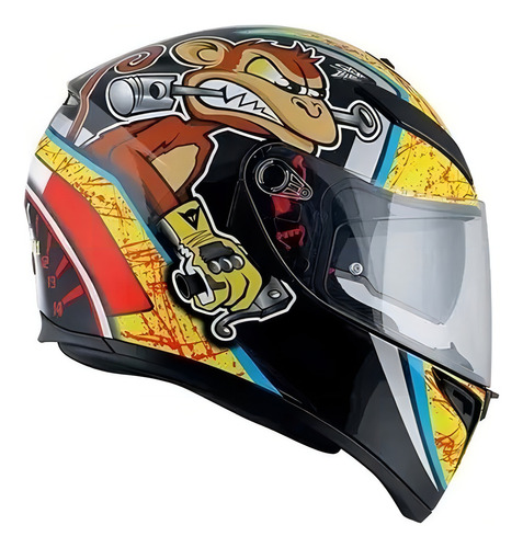 Casco Integral Agv K3 Sv Bulega - Diseño Bulega Color Amarillo Tamaño Del Casco L