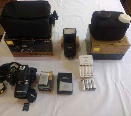 Kit Máquina Fotográfica Nikon Modelo 3.400
