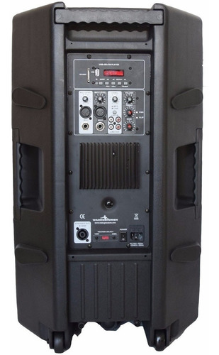 Imagen 4 de 4 de Bocina Bi Amplificada 15 Bluetooth, Usb, Radio Fm Bafle