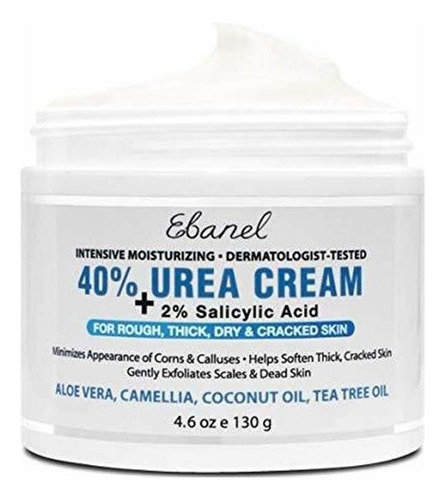Crema Urea 40% Más Ácido Salicílico 4.6 Oz, Removedor De Cal