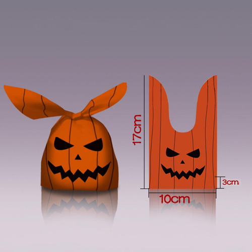 4 X 50x Bolsas De Dulces De Halloween Bolsa Naranja A