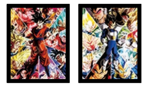 Cuadro 3d Lenticular Personajes Z Gokuvegeta