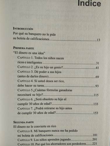 Niño Rico Niño Listo Robert T Kiyosaki Libro P (Usado)