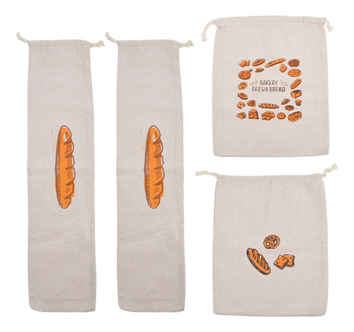 Bolsa Para Pan, Bolsa De Almacenamiento Reutilizable De Algo