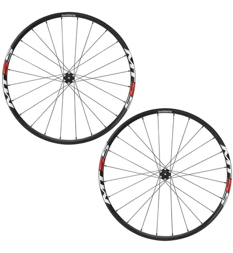 Ruedos Rines Shimano Mt55 26 Centerlock 9mm Qr Rojo Cuotas sin