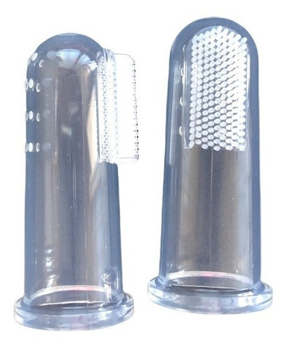 Cepillo De Dientes Para Perro Gato Dedal Suave Kit 2piezas