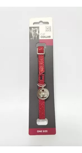 Collar Para Gatos M-pets - Glitter Color Rojo