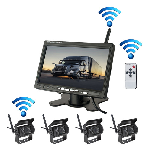 Sistema De Estacionamento De Caminhão Com Monitor De Carro
