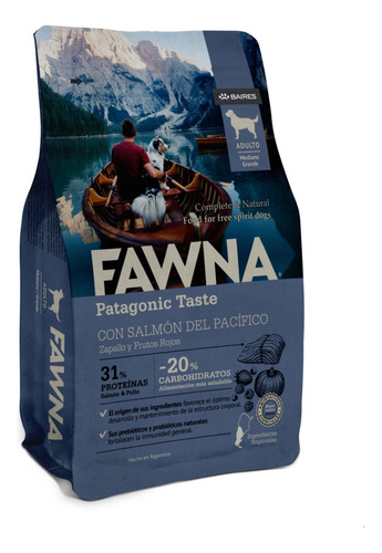 Alimento Fawna Perro Adulto Mediano Y Grande Bolsa De 3kg