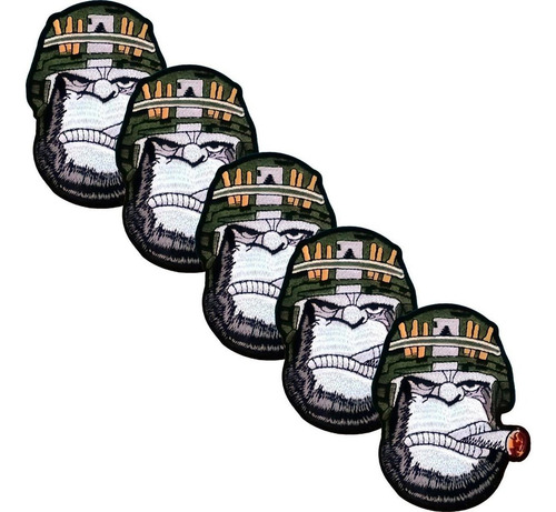 Parches Para Chamarra Simio, Mxykn-005, 5 Parches, Monkey, 1