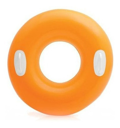 Inflable Circular Intex Para Pileta Con Asas 76 Cm Naranja