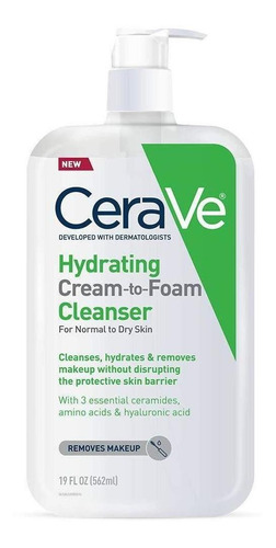 Cerave Hydrating Cream-to-foam Cleanser