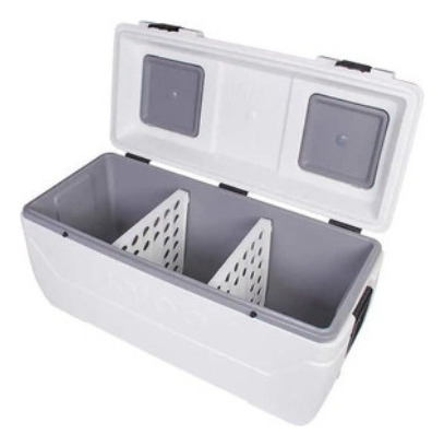 Hielera Igloo Grande Jumbo Blanca 165 Q, 280 Latas, 156 Ltrs