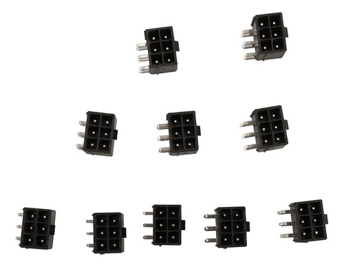 Conector Pcie 6 Pines 4,2 Mm Clavija Aguja Hembra 10 Piezas