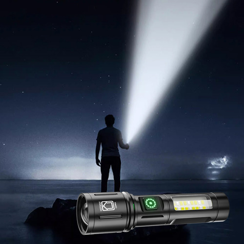 Una Linterna Led Recargable De Altos Lúmenes Superbrillante