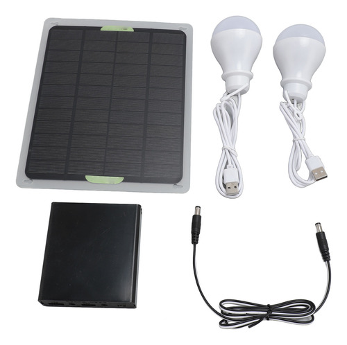 Carpa Led Recargable Portátil Con Bombillas Solares Exterior
