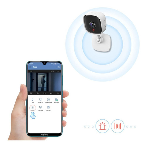Camara Ip Wi Fi Tp Link Tapo C100 Hd 1080p + Vision Nocturna