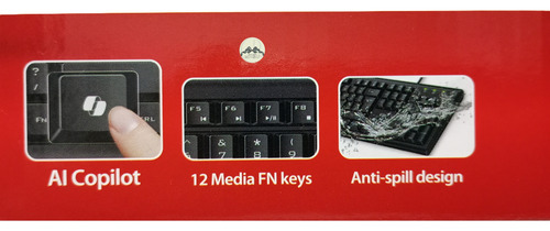 Teclado Genius Kb-113 Español Con Cable Tecla Ai Copilot