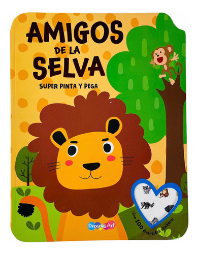 Colección 4 Libros Para Colorear Con Stickers