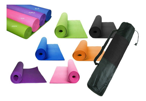 Colchoneta Mat Yoga Pilates Gimnasia Eva + Estuche Importado