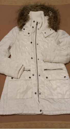 Campera Parka University Club: Blanca, Talle L