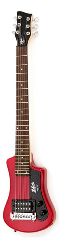 Guitarra eléctrica Höfner Solid Body Shorty de tilo red con diapasón de palo de rosa
