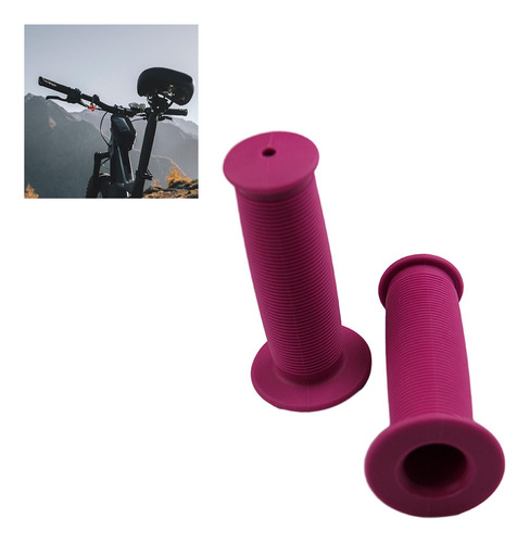 Puños De Manillar De Bicicleta, Funda De Púrpura