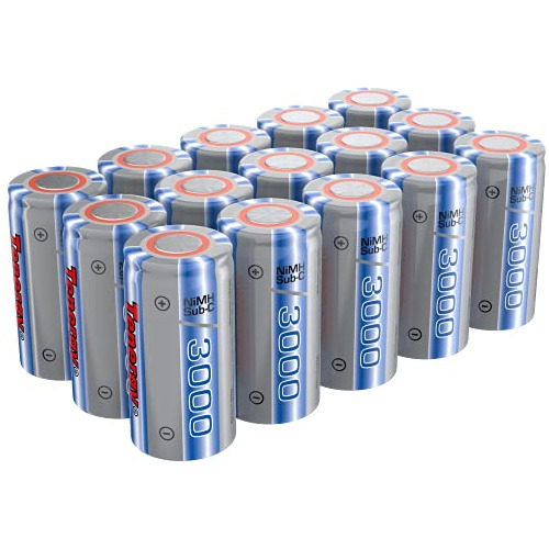 Nimh Subc 1.2v 3000mah Rechargeable Batteries, For Powe...