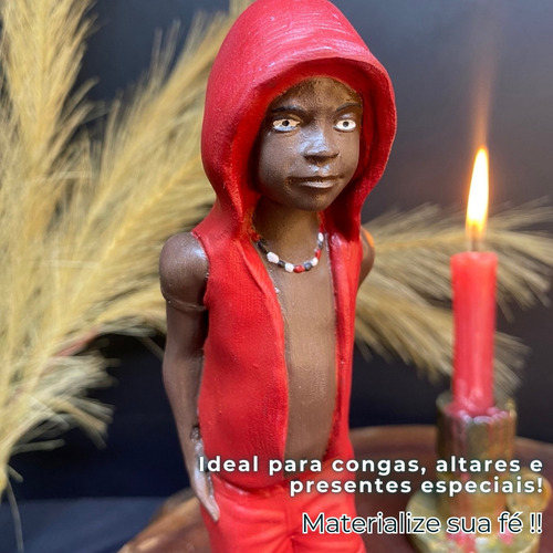 Exu Mirim (r) 22cm - Resina - Umbanda Candomble