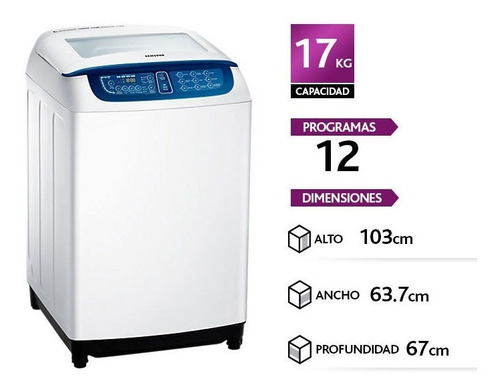Lavadora Automatica Samsung® (wa17f7l2udw) 17kg,nueva  Caja