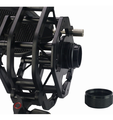 Imagen 9 de 10 de Shock Mount Con Pop Para Microfono Condenser Marca Elefir