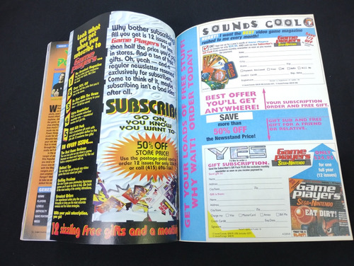 Revista Game Players Magazine Vol 8 Ed. 1 Enero 1995 Sega (Usado)