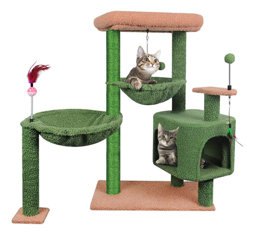  Torre De Cactus Para Gatos: Diversion Garantizada 