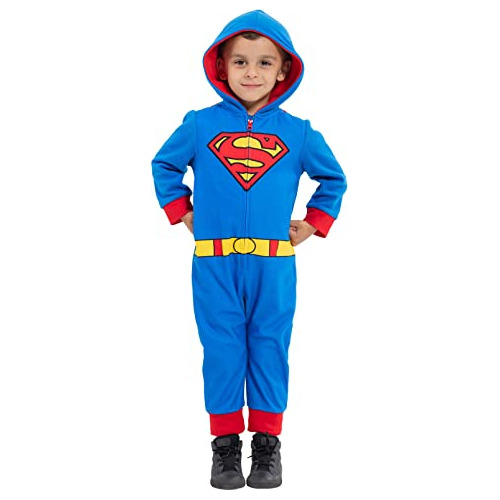 Dc Comics Justice League Superman Little Boys Zip Up Cosplay