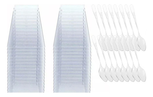 Nuevo Vaso De Postre De Plástico Transparente De 60 Ml Con