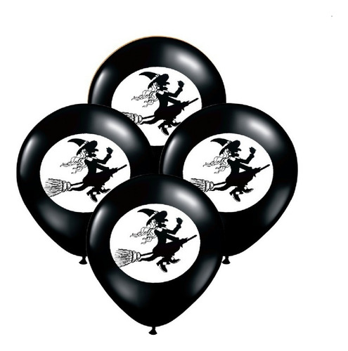 Globos Halloween 12 Pulgadas X 10 Unididades Playking