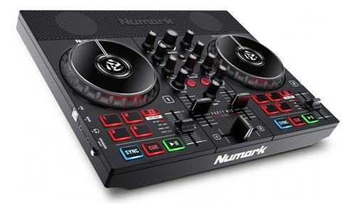 Controlador Dj Numark Partymix Live C/ Parlantes Y Luces Negro