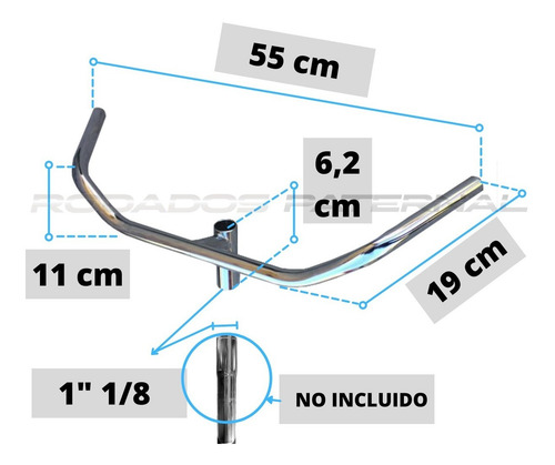 Manubrio Bicicleta Sport Paseo Con Stem Ahed Set 1 1/8 Fad
