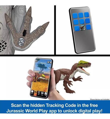 Mattel Jurassic World Rebirth Tail Thrasher Spinosaurus Figura De Accion Ataque Y Sonido