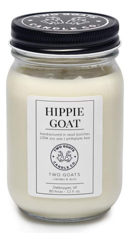 Hippie Goat Scented Soy Candle | Hand Pouredpulgadathe Usa |