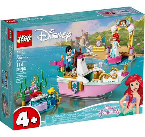 Brinquedo Montar Disney Princess Barco Cerimônia Ariel Lego Quantidade de peças 114