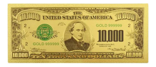 Billetes Falsos Coleccionables Chapados En Oro De 24 Quilate