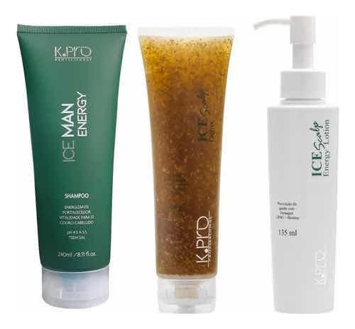 Kit Sh Ice Man + Ice Scalp Energy + Ice Scalp Detox - Kpro