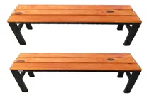 Comprar Kit 2 Bancos Para Refeitorio Jardim E Vestiario Com 1 Mt