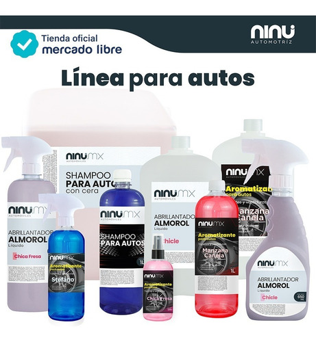 Imagen 2 de 5 de Abrillantador Almorol Autos Ninu 650 Ml Con Atomizador