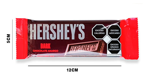 Barra De Chocolate Hershey's Dark 3 Pack 41g