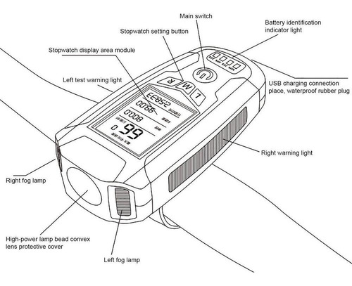Para Juego De Lámparas Para Bicicleta Usb Recargable /