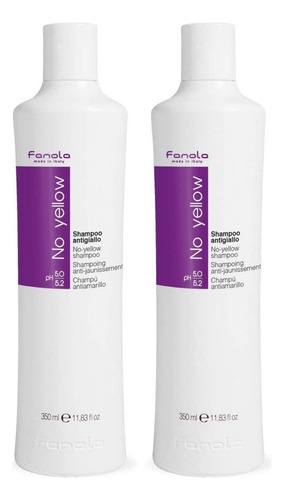 Shampoo Fanola No Yellow 350ml, Pacote Com 2 Pacotes De Depó