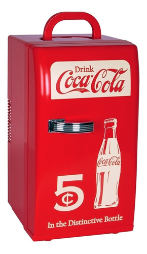 Mini Refrigerador Retro Eléctrico Coca-cola Para 18 Latas